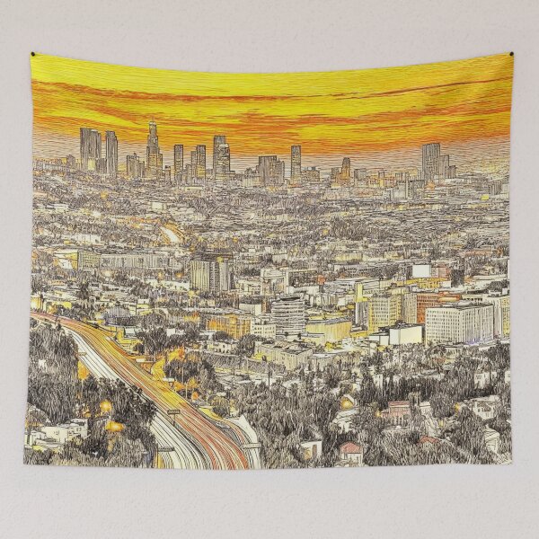 Item preview, Los Angeles skyline designed and sold by sid1802.