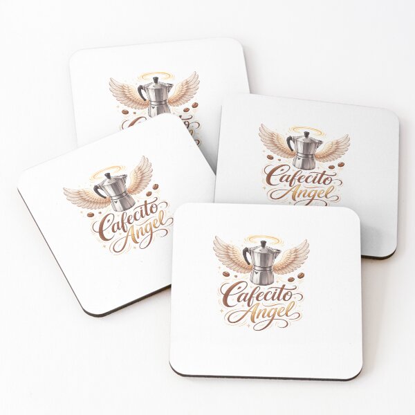 Item preview,  "Cafecito Angel Funny Latina Sticker Shirt Phone Case, Cuban Coffee Angel Gift, Hispanic Coffee Lover Florida Latina" designed and sold by De Aqui y de Alla Studio.