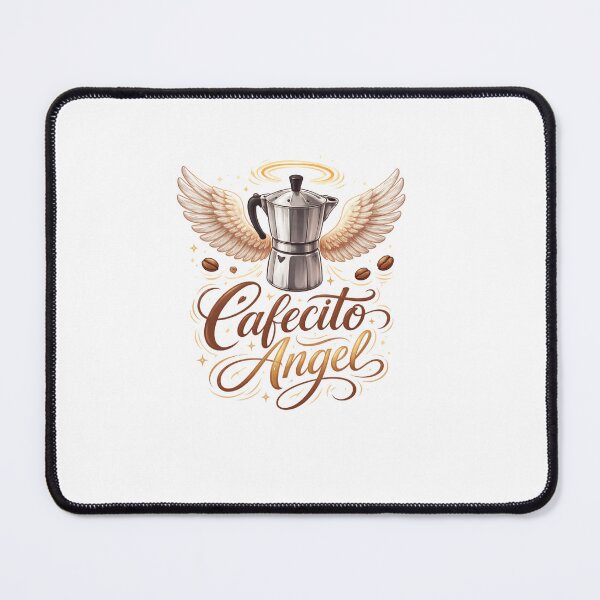 Item preview,  "Cafecito Angel Funny Latina Sticker Shirt Phone Case, Cuban Coffee Angel Gift, Hispanic Coffee Lover Florida Latina" designed and sold by De Aqui y de Alla Studio.