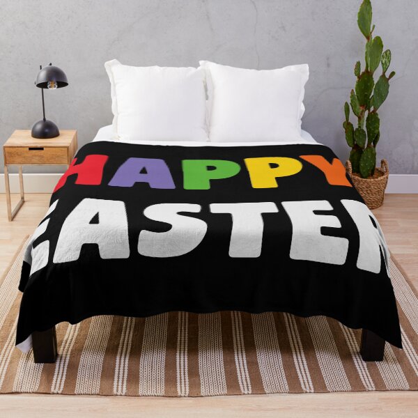 Item preview, Colorful Block Letter Happy Easter Typography designed and sold by Vision Crafted.