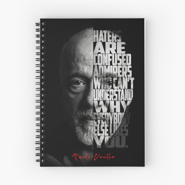 Item preview, Paulo Coelho Split Face Quote Poster designed and sold by Enea Kelo.