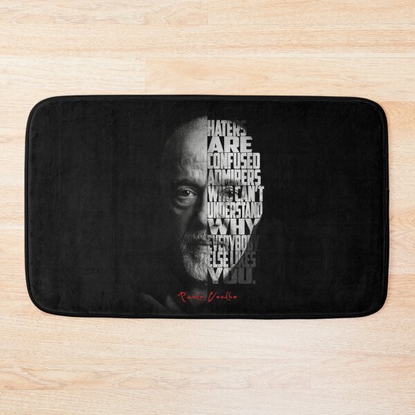 Item preview, Paulo Coelho Split Face Quote Poster designed and sold by Enea Kelo.