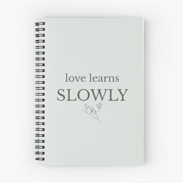 Item preview, Love Learns Slowly Minimalist Growth Quote designed and sold by Minimalist Typography.
