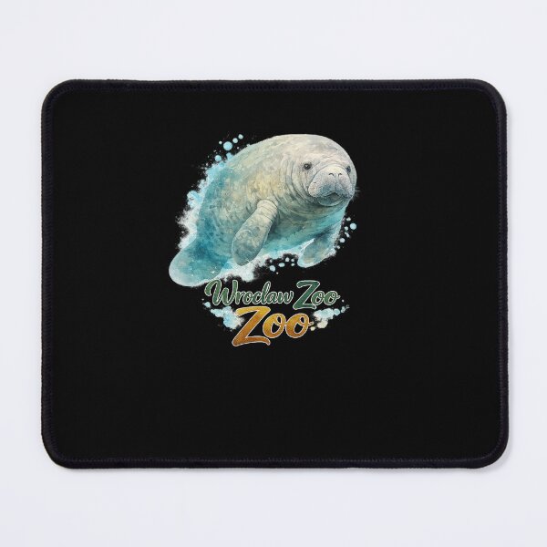 Item preview, Wroclaw Zoo Manatee Watercolor Design – Afrykarium Sea Cow Wildlife Illustration designed and sold by EuropeanPrints.