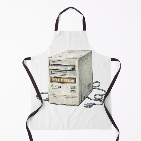 Item preview, Retro Desktop Computer – System Error Sticker Illustration designed and sold by Felixuss.