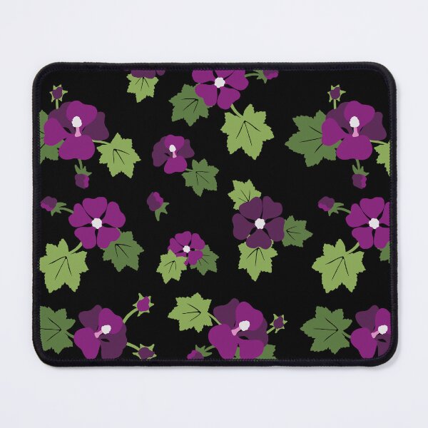 Item preview, Malvas on a black background designed and sold by Myriam Plante - artiste et auteure.