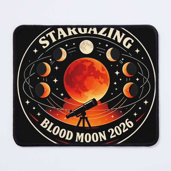 Item preview, Lunar Eclipse 3 March 2026, Blood Moon, Astronomy Sky designed and sold by BazStudiodesign.