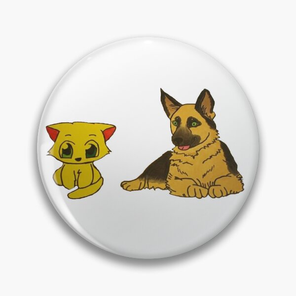 Item preview, Lucky Cat and German Shepard designed and sold by 90Shelly90.