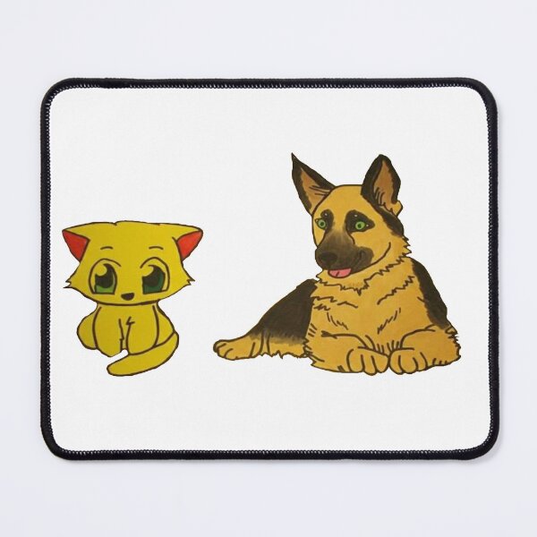 Item preview, Lucky Cat and German Shepard designed and sold by 90Shelly90.