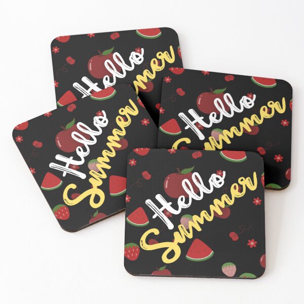 Item preview, Hello Summer Fruit Pattern Typography designed and sold by PACS0011.