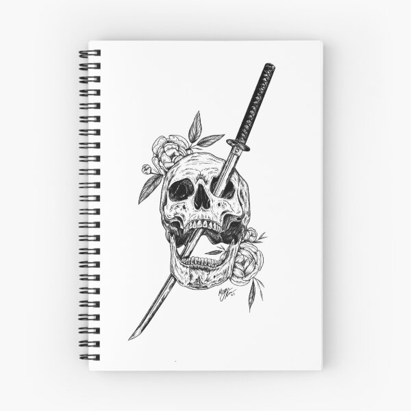 Item preview, Katana Skull designed and sold by Meg Vic Makes Art.