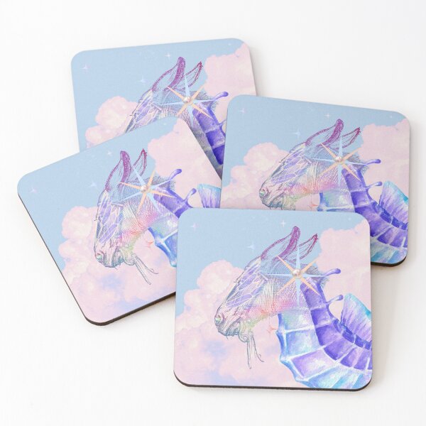 Item preview, Ethereal Magical Pastel Horse-creature in the clouds Collage designed and sold by mooncakekaro.