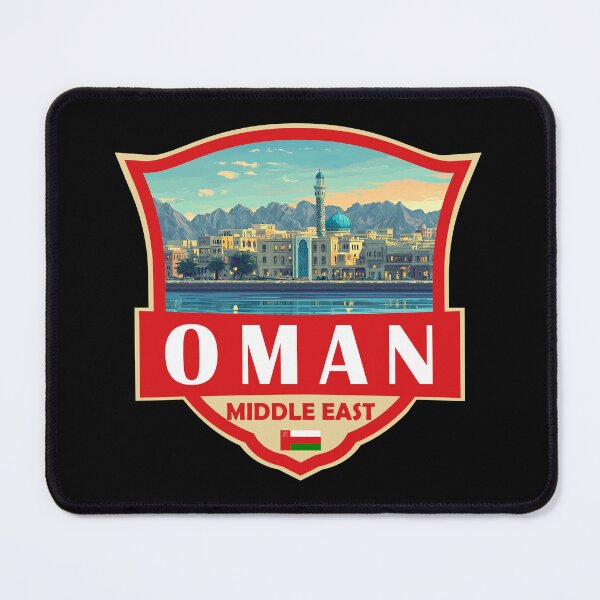 Item preview, Oman Illustration Retro Badge designed and sold by KrisSidDesigns.