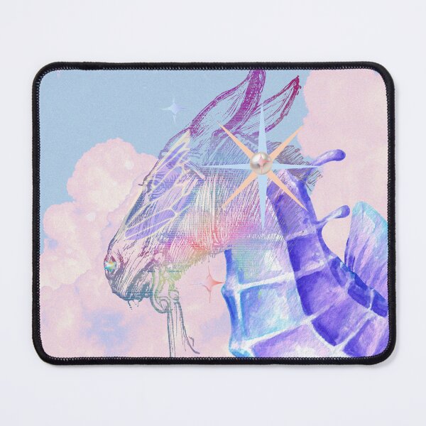 Item preview, Ethereal Magical Pastel Horse-creature in the clouds Collage designed and sold by mooncakekaro.