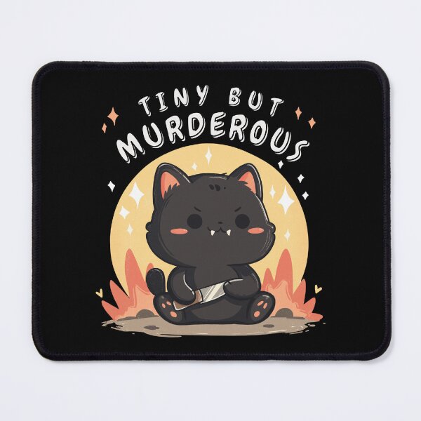 Item preview, Funny Black Cat With Knife - Tiny But Murderous designed and sold by Region.
