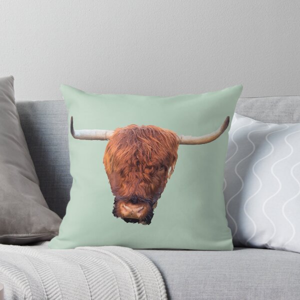 Item preview, Highland Cow Portrait with Shaggy Hair designed and sold by Arturo Daniel Garcia Palomo.