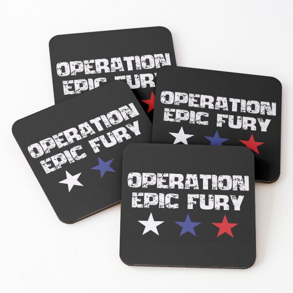 Item preview, Operation Epic Fury Distressed Military Style Typography designed and sold by Vision Crafted.