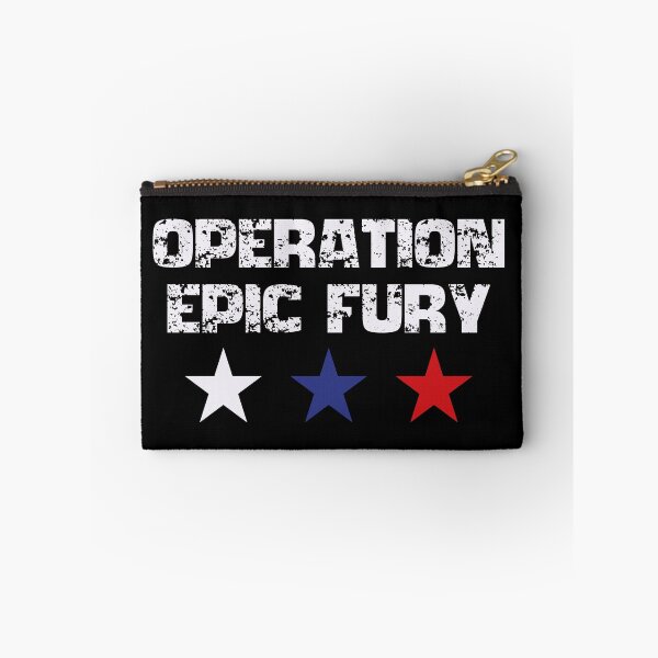 Item preview, Operation Epic Fury Distressed Military Style Typography designed and sold by Vision Crafted.