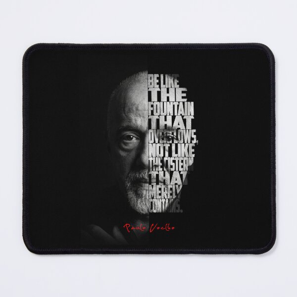Item preview, Paulo Coelho Split Face Quote Poster designed and sold by Enea Kelo.