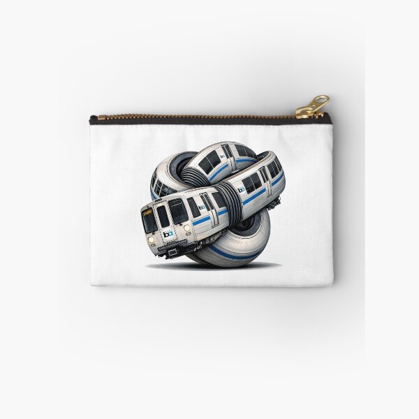 Item preview, Bay Area Rapid Transit BART Train Knot – Surreal San Francisco Transit Art designed and sold by PIXEL POP DESIGNS - Beyond the Norm!.