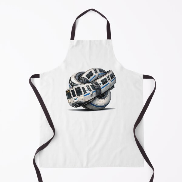 Item preview, Bay Area Rapid Transit BART Train Knot – Surreal San Francisco Transit Art designed and sold by PIXEL POP DESIGNS - Beyond the Norm!.