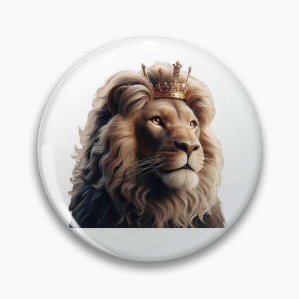 Item preview, Royal Lion King Wearing Crown Portrait designed and sold by Zodiac Celestial Art.