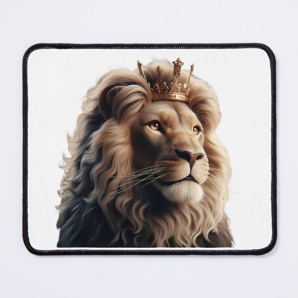 Item preview, Royal Lion King Wearing Crown Portrait designed and sold by Zodiac Celestial Art.