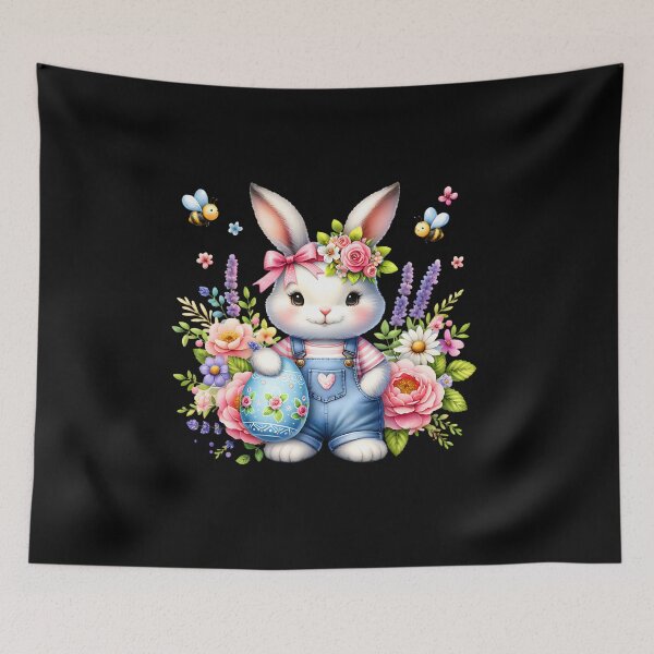 Item preview, Happy Easter Bunny – Adorable Spring Rabbit Graphic for Apparel & Gifts designed and sold by artedigital99.
