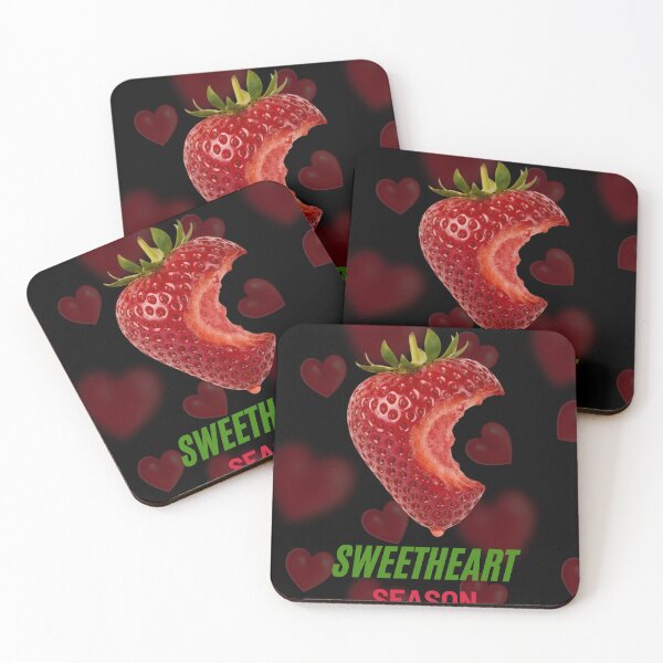 Item preview, Sweetheart Season Bitten Strawberry Art designed and sold by PACS0011.