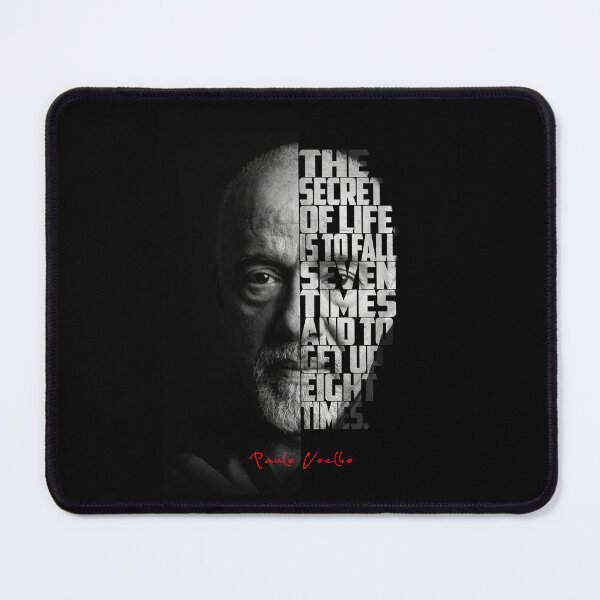 Item preview, Paulo Coelho Split Face Quote Poster designed and sold by Enea Kelo.