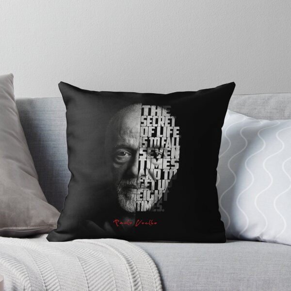 Item preview, Paulo Coelho Split Face Quote Poster designed and sold by Enea Kelo.