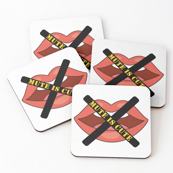 Item preview, Mute Is Cute – Funny Quiet Humor Design for People Who Talk Too Much designed and sold by WordPlayStudio.