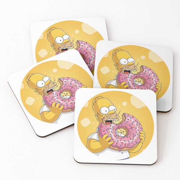 Item preview, Homer Eating Giant Pink Donut Pop Culture designed and sold by DohLab.