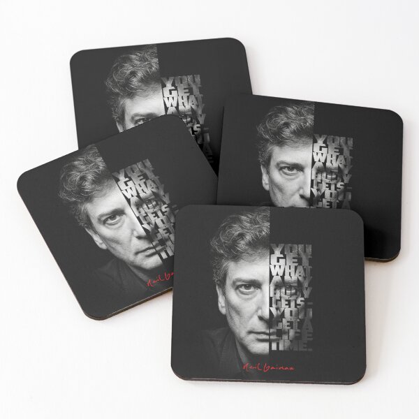 Item preview, Póster con frase "Split Face" de Neil Gaiman designed and sold by Enea Kelo.