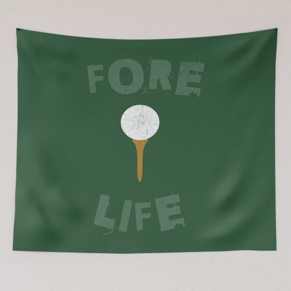 Item preview, Fore Life Golf Ball on Tee – Funny Golfer Design, Vintage Golf Humor Graphic designed and sold by donwillisjrart.