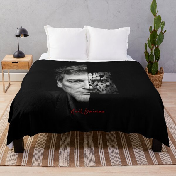 Item preview, Neil Gaiman Split Face Quote Poster designed and sold by Enea Kelo.