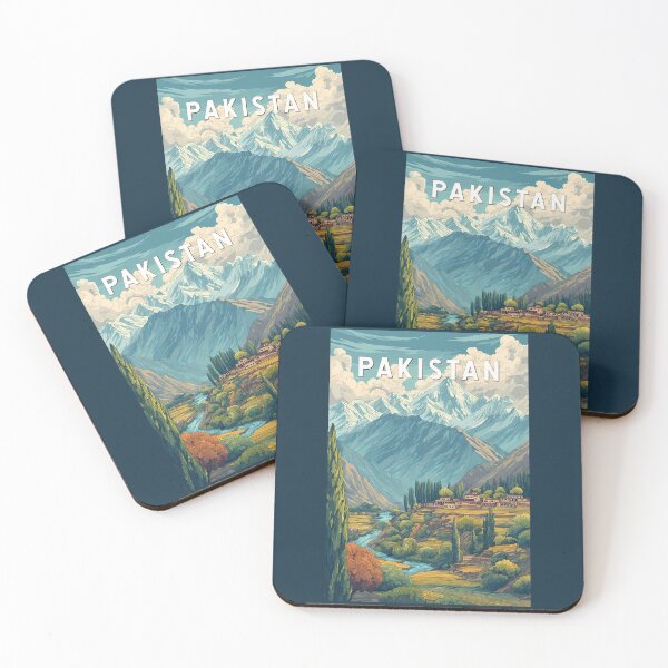 Item preview, Pakistan Illustration Travel Art Vintage designed and sold by KrisSidDesigns.