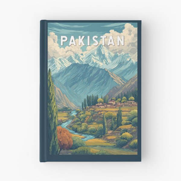 Item preview, Pakistan Illustration Travel Art Vintage designed and sold by KrisSidDesigns.