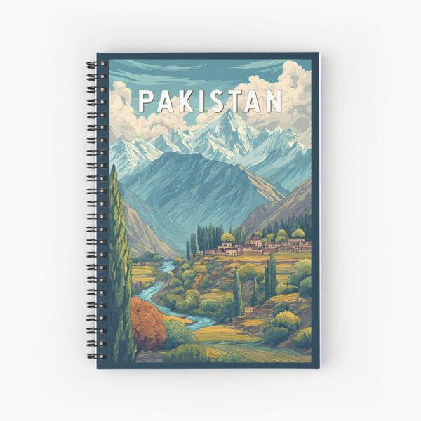 Item preview, Pakistan Illustration Travel Art Vintage designed and sold by KrisSidDesigns.