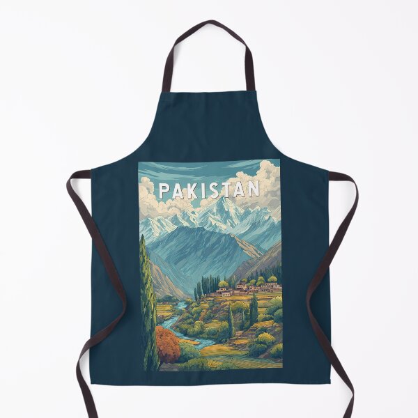 Item preview, Pakistan Illustration Travel Art Vintage designed and sold by KrisSidDesigns.