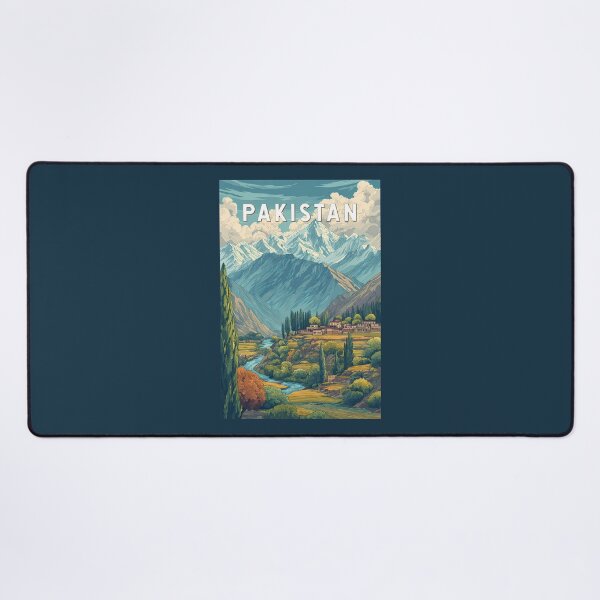 Item preview, Pakistan Illustration Travel Art Vintage designed and sold by KrisSidDesigns.
