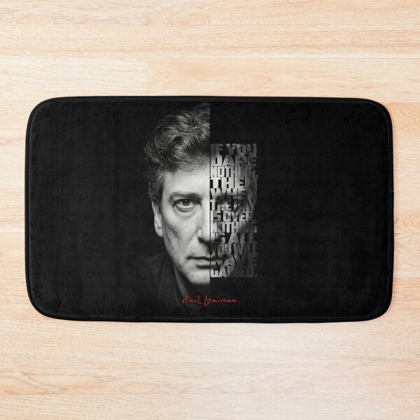 Item preview, Neil Gaiman Split Face Quote Poster designed and sold by Enea Kelo.
