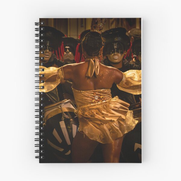 Item preview, Candombe drummers and vedette during Montevideo’s famous desfile de llamadas carnival designed and sold by DFLC Prints.