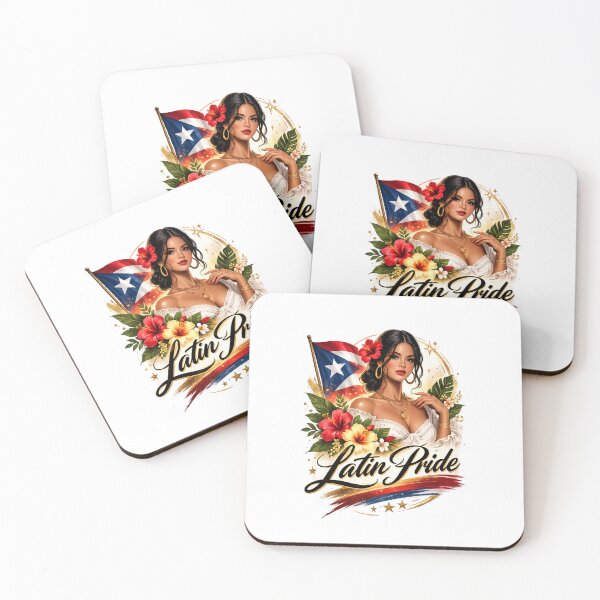 Item preview, Latin Pride Puerto Rican Queen – Latina Culture Floral Design designed and sold by Aura.Creative.