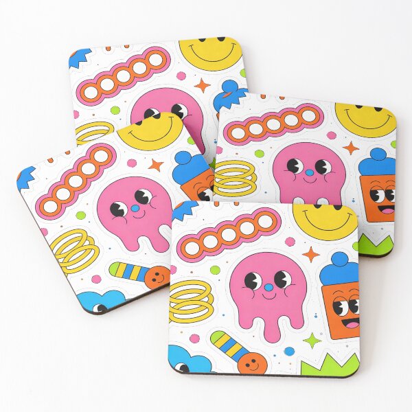 Item preview, Joyful Pop-Art Illustration – Neon Cartoon Characters & Abstract Shapes designed and sold by HOODYBUDSTYLES.