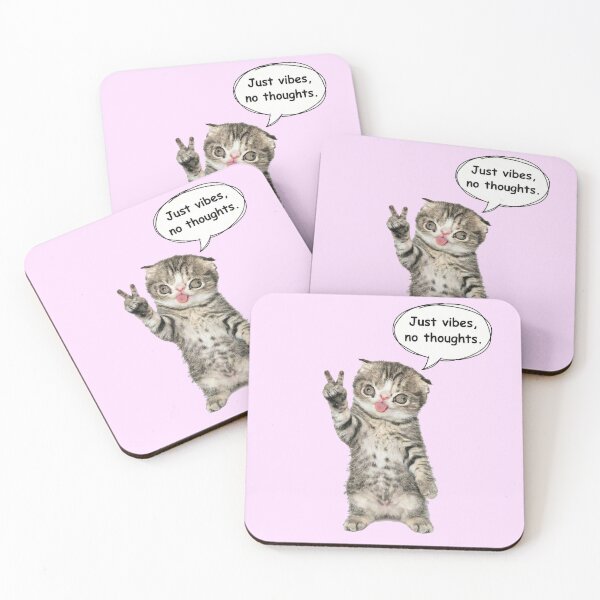 Item preview, Cute cat with peace sign and speech bubble - cheeky design designed and sold by Print-Zoo.