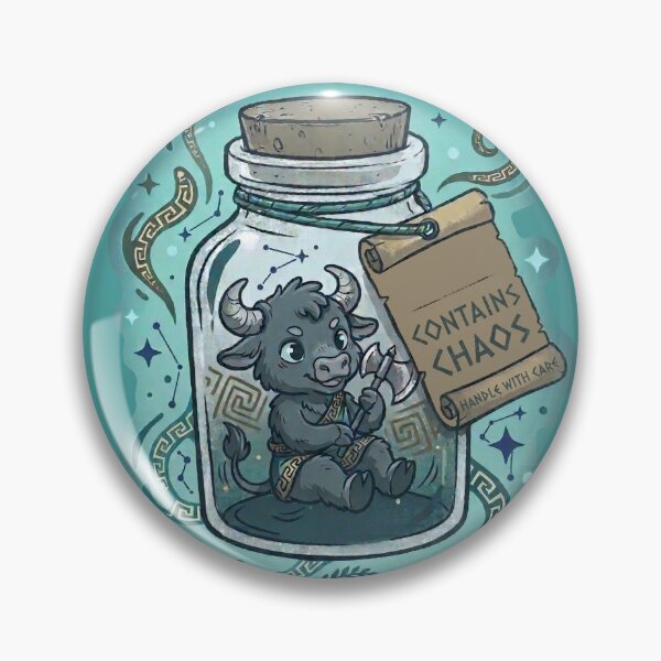 Item preview, Cute Baby Minotaur in a Jar - Greek Mythology Labyrinth  designed and sold by MythoWorldddd.