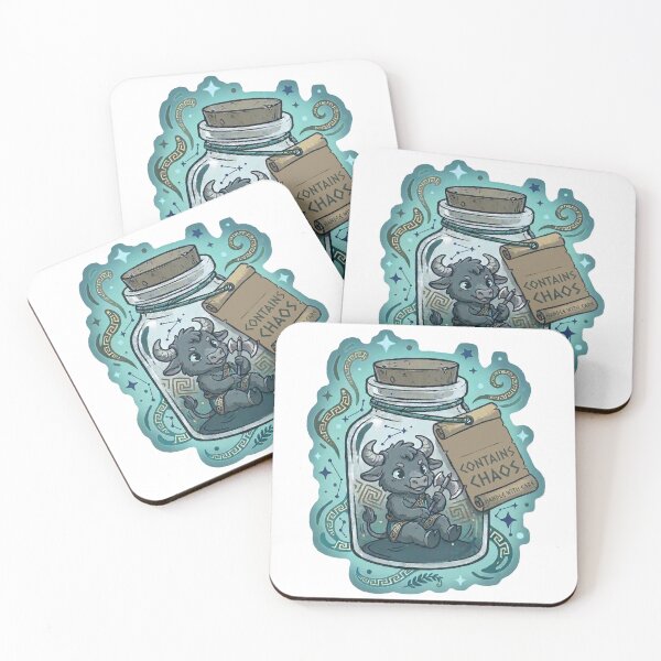 Item preview, Cute Baby Minotaur in a Jar - Greek Mythology Labyrinth  designed and sold by MythoWorldddd.