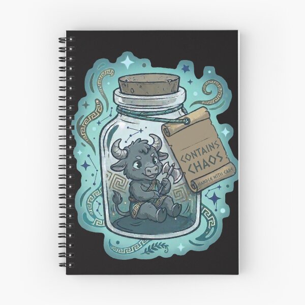 Item preview, Cute Baby Minotaur in a Jar - Greek Mythology Labyrinth  designed and sold by MythoWorldddd.