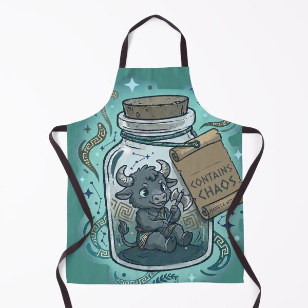 Item preview, Cute Baby Minotaur in a Jar - Greek Mythology Labyrinth  designed and sold by MythoWorldddd.
